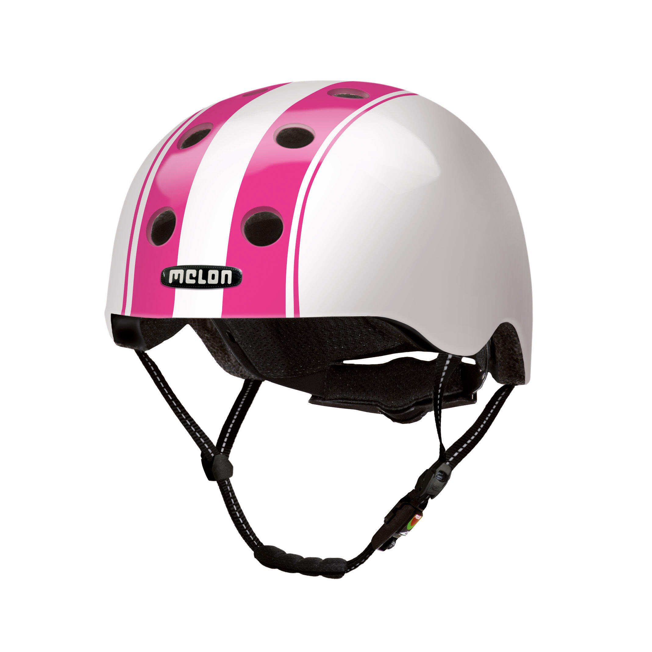 Casca ciclism Melon Double Pink White, 58-64cm