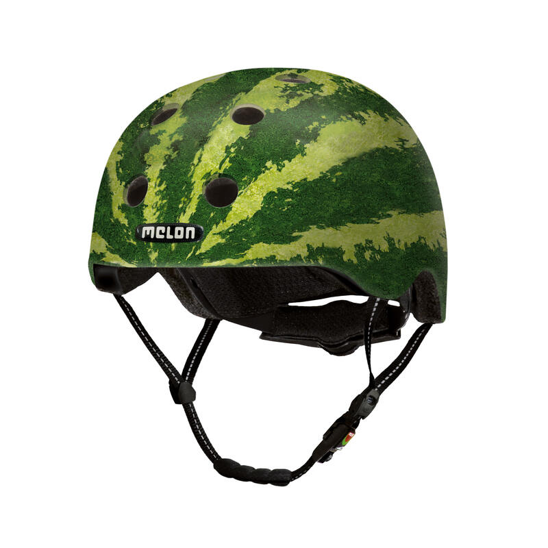 Casque de vélo de la taille verte du melon réel M - L