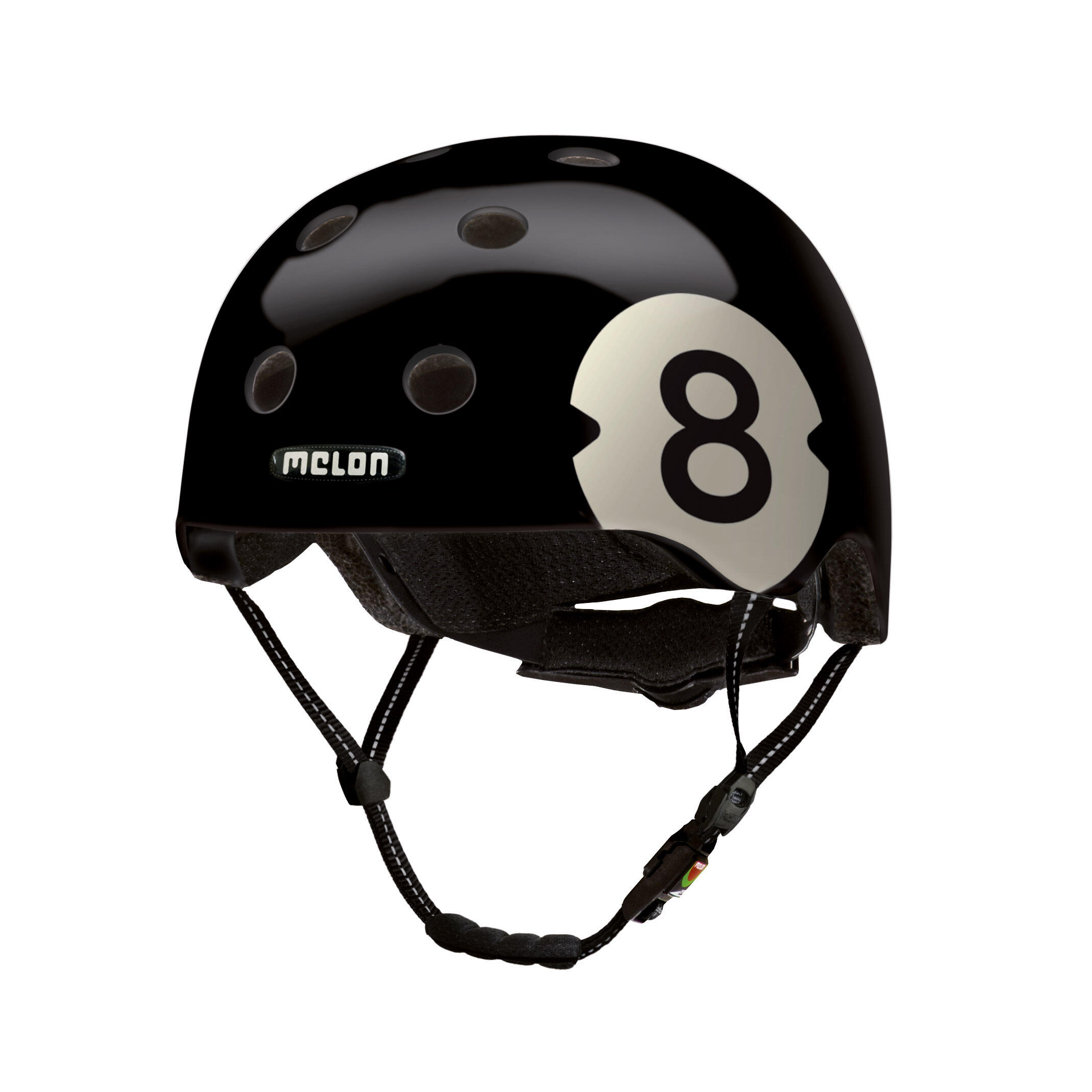 Melon - Casque De Vélo Urbain « All Stars », 8 Ball - Casque - Beige|noir - 58-63 Cm - Decathlon