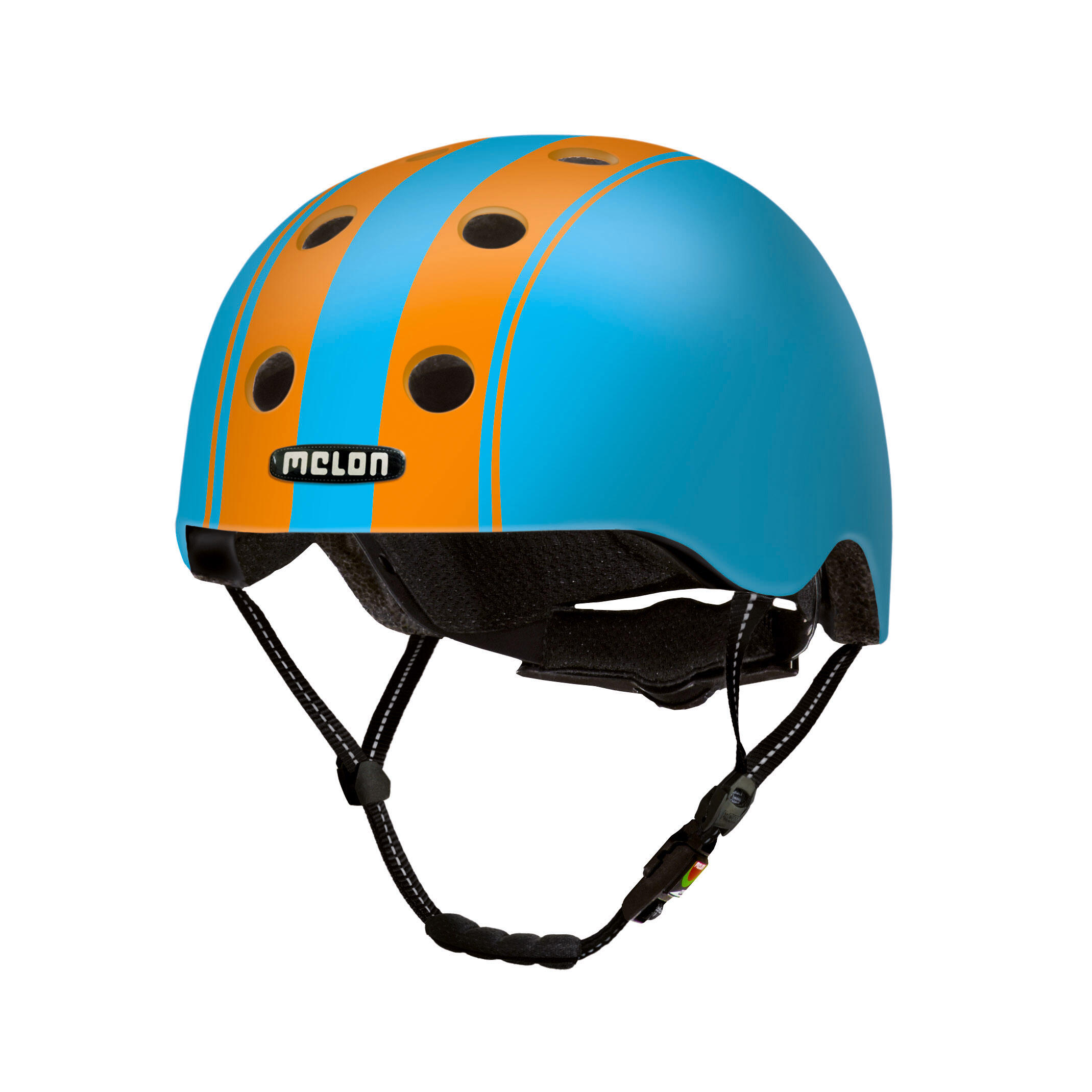 Melon  Casco doppio arancione Blu