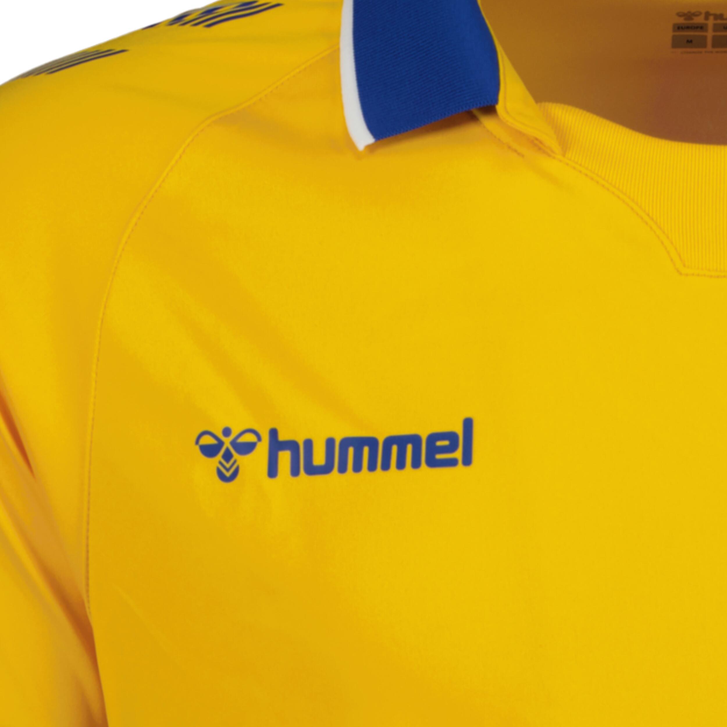 Impact jersey for juniors, great for football, in blue/sports yellow 3/3