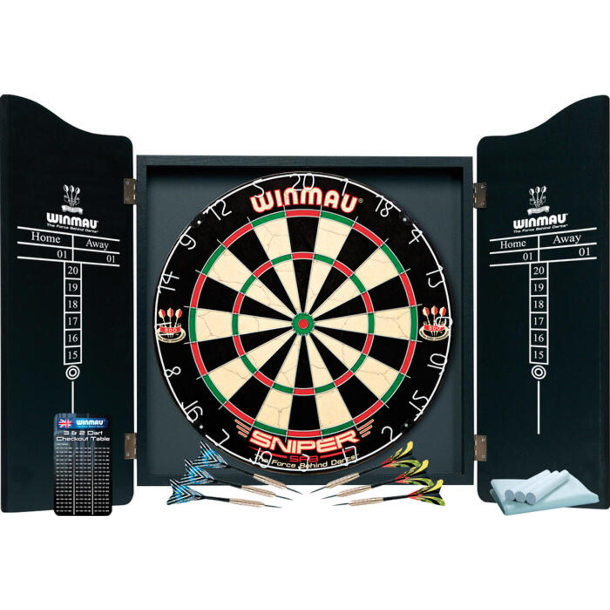 Winmau - Jeu De Fléchettes Pro Cabinet, Plateau Et Fléchettes - Cible De Fléchettes - Multicolore - Taille Unique - Decathlon
