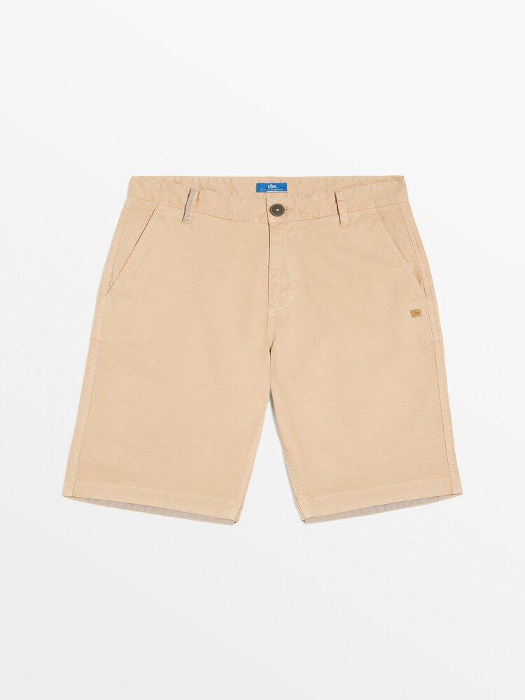 Pantalones Cortos Beige para Hombre TBS OBER 2/4