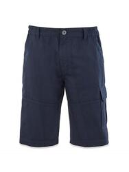 Bermuda ceinture semi-élastiquée avec passants Homme - FUPPABER Bleu Marine