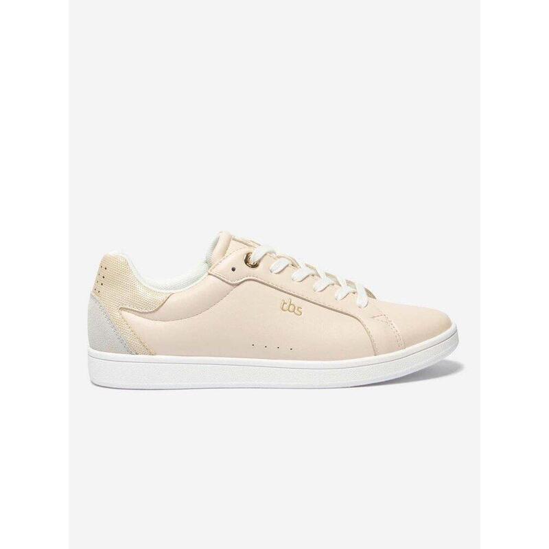 Baskets cuir Femme - LAGATHA Rose Pastel