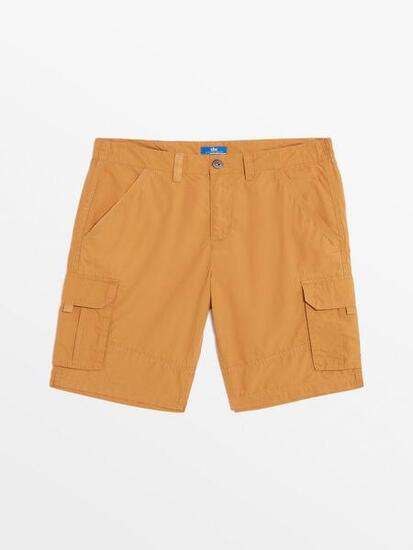 Bermuda ceinture semi-élastiquée avec passants Homme - VALENBER Sediment