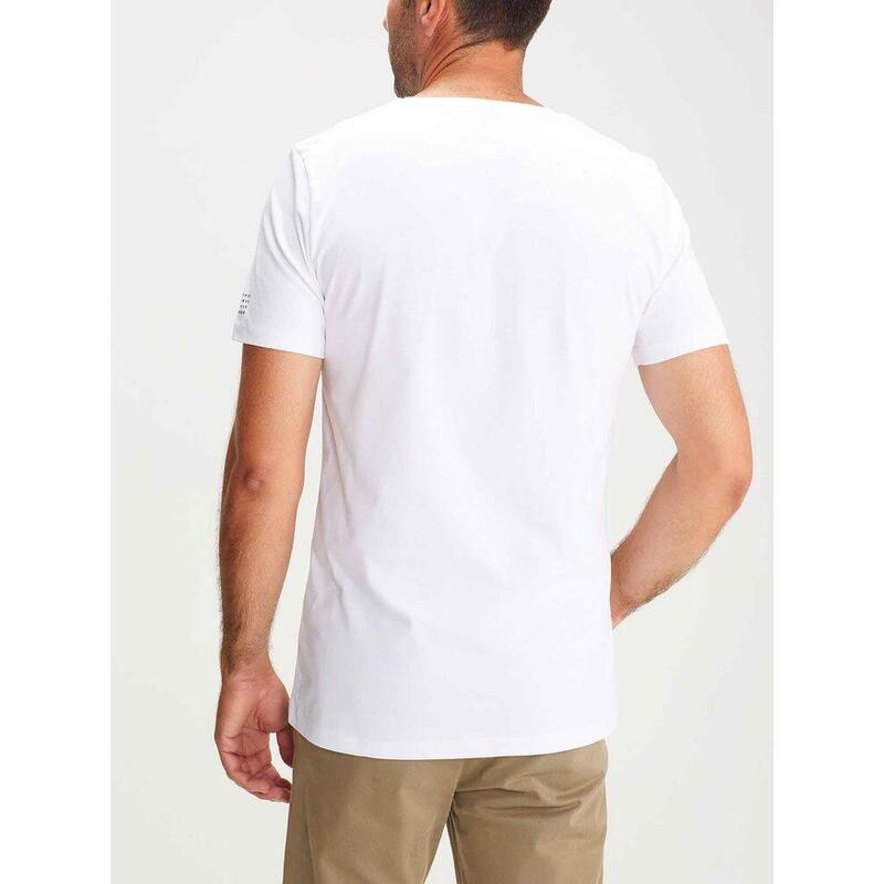T-shirt manches courtes Homme - BASIKVER Blanc