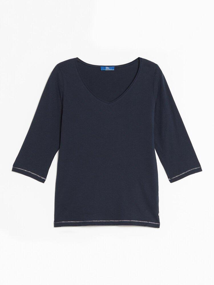 Polo Manches 3/4 Femme - MAUDETEE Marine 3/4