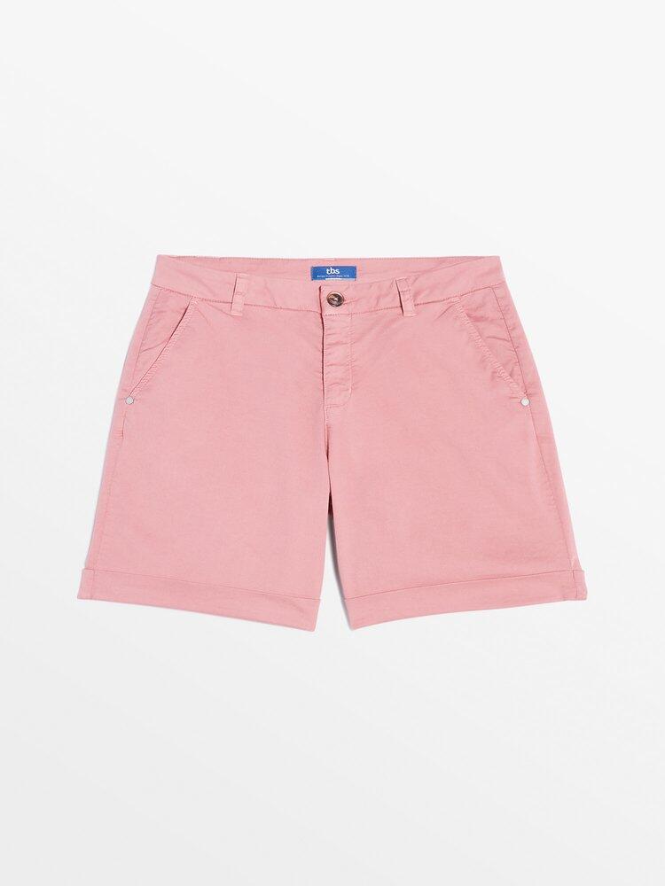 Bermudas de Mujer TBS Leonibur Rosa 3/4