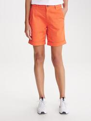 Bermuda ceinture semi-élastiquée avec passants Femme - GEMMEMID39296 Grenadine