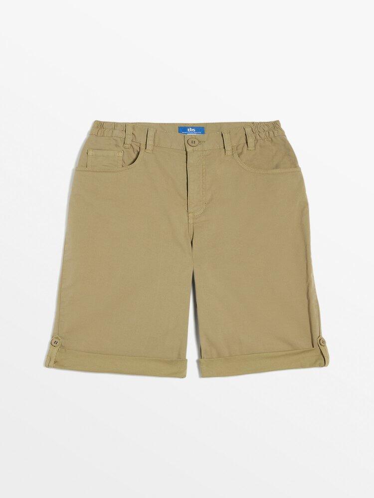 Bermudas kaki para mujer TBS Gemmemid 2/4