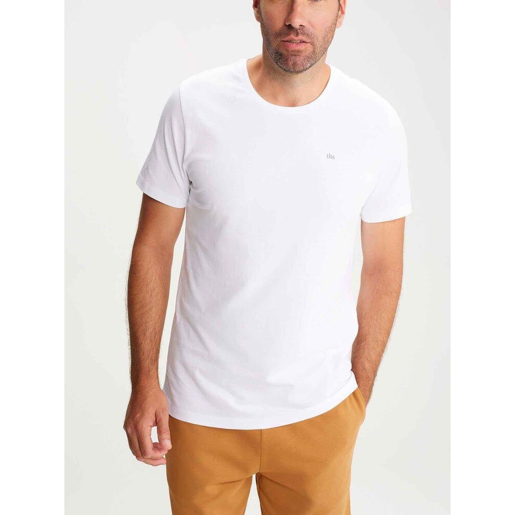 T-shirt manches courtes Homme - BASIKTEE Blanc24027