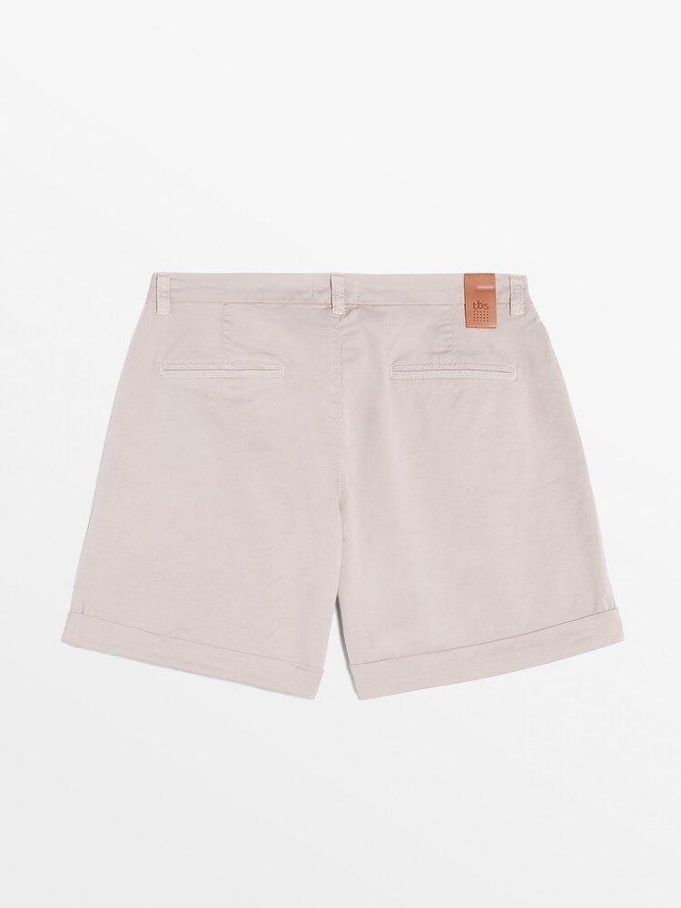 Bermuda ceinture droite avec passants Femme - LEONIBUR Osier 2/2
