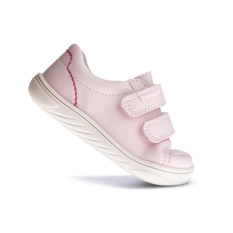 Zapatillas de marcha Pablosky Rosas para Bebé Niña de Microfibra Textil