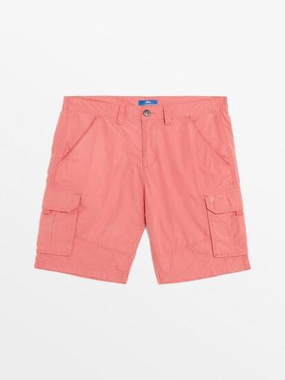 Bermuda ceinture semi-élastiquée avec passants Homme - VALENBER24656 Garance