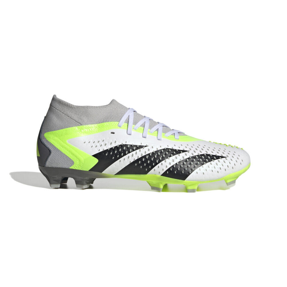 Adidas - Crampons Adidas Predator Accuracy.2 Fg Blanc Et Jaune - Chaussures De Football - Blanc|vert - 45 - Decathlon