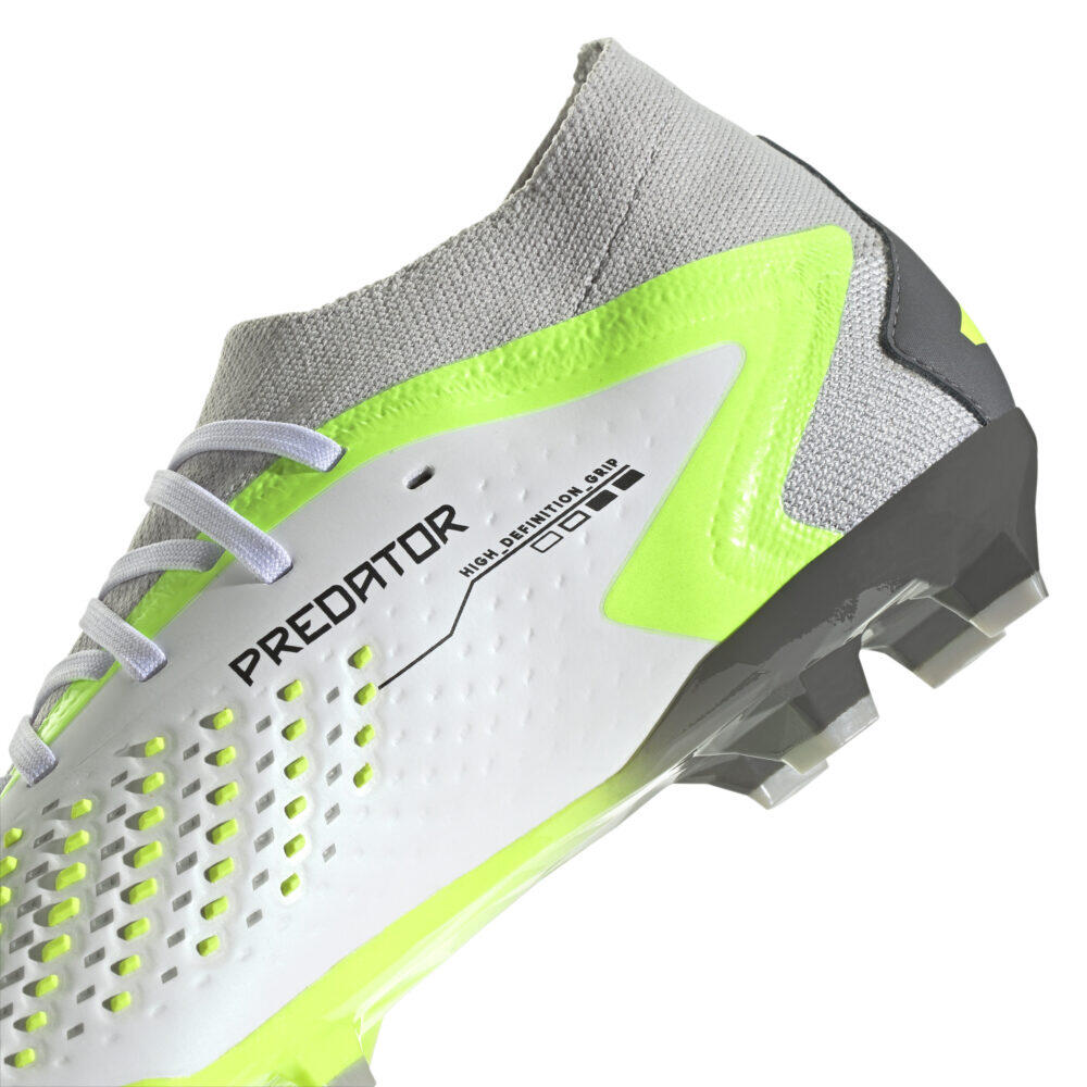 Crampons Adidas Predator Accuracy.2 Fg Blanc et jaune 5/7