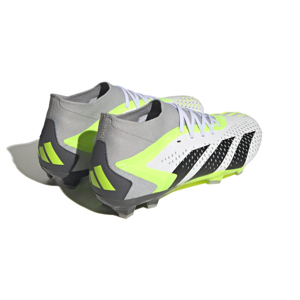 Crampons Adidas Predator Accuracy.2 Fg Blanc et jaune 4/7