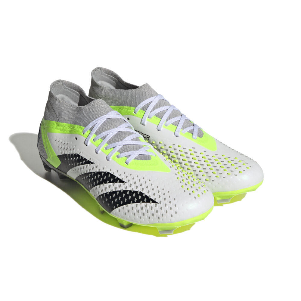 Crampons Adidas Predator Accuracy.2 Fg Blanc et jaune 3/7