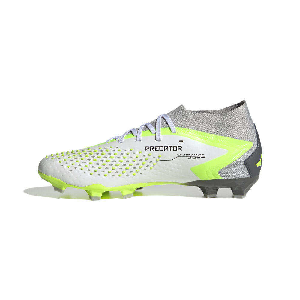 Crampons Adidas Predator Accuracy.2 Fg Blanc et jaune 7/7