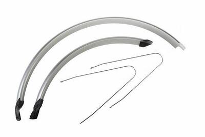 Falkx spatbordenset cr20a 28 inch 60 mm kunststof grijs