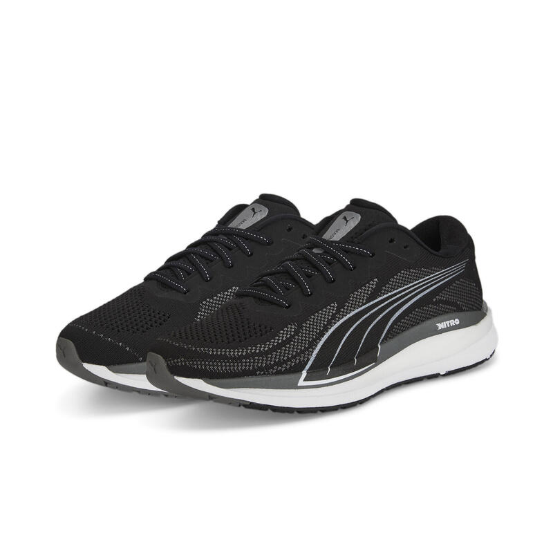 Scarpe da running Magnify NITRO Knit da donna PUMA Black Castlerock White Gray