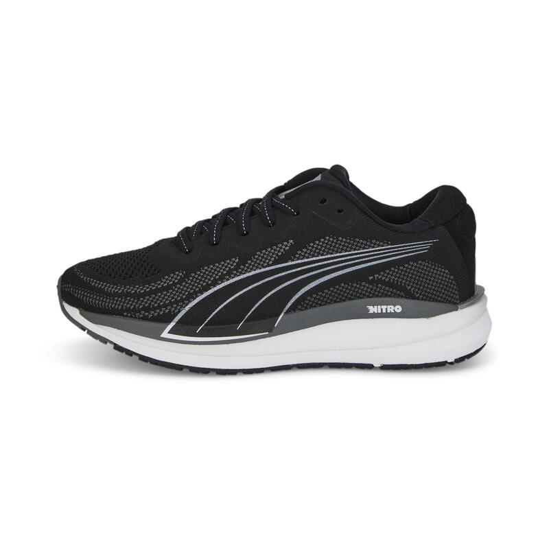 Scarpe da running Magnify NITRO Knit da donna PUMA Black Castlerock White Gray