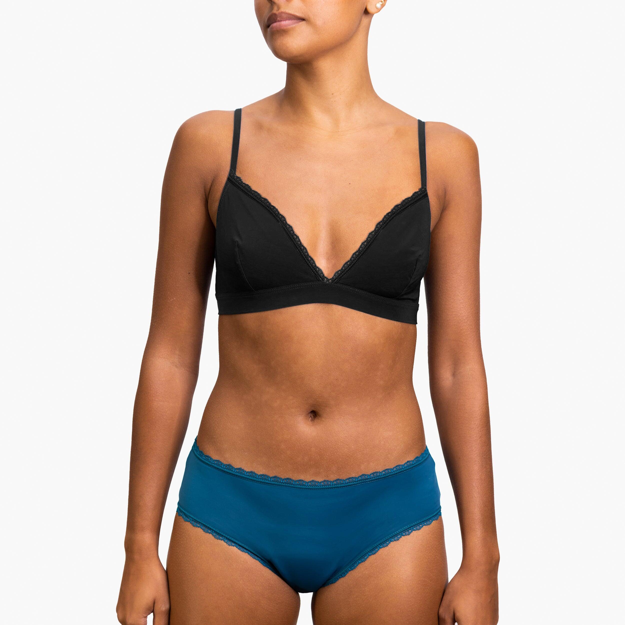 Réjeanne - Shorty Menstruel - Flux Abondant - Femme - Callie Réjeanne - Culotte Shorty - Bleu - Decathlon