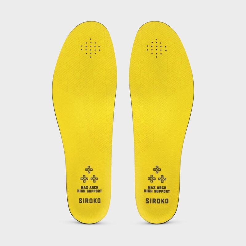 Plantillas zapatillas ciclismo Hombre y Mujer Grip Yellow SIROKO Amarillo