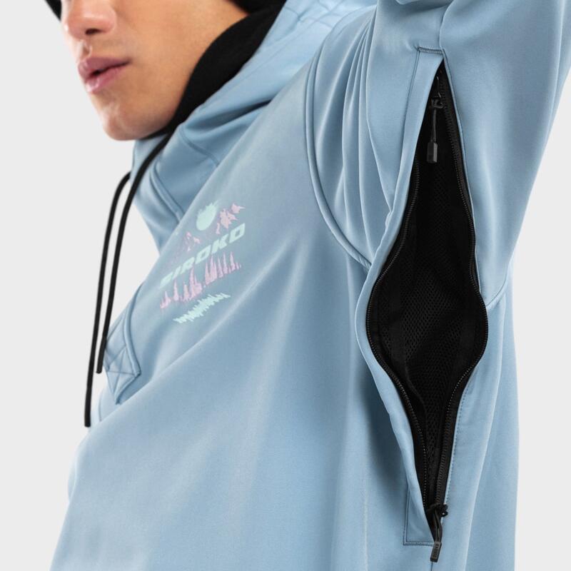 Herren Wintersport snowboardjacke für W3 Prags SIROKO Blau