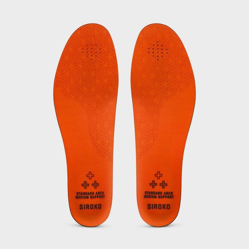 Heren en Dames Wielrennen Inlegzolen voor fietsschoenen Grip Orange Oranje