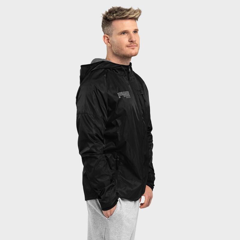 Herren Fitness windjacke für PWE Record SIROKO Schwarz