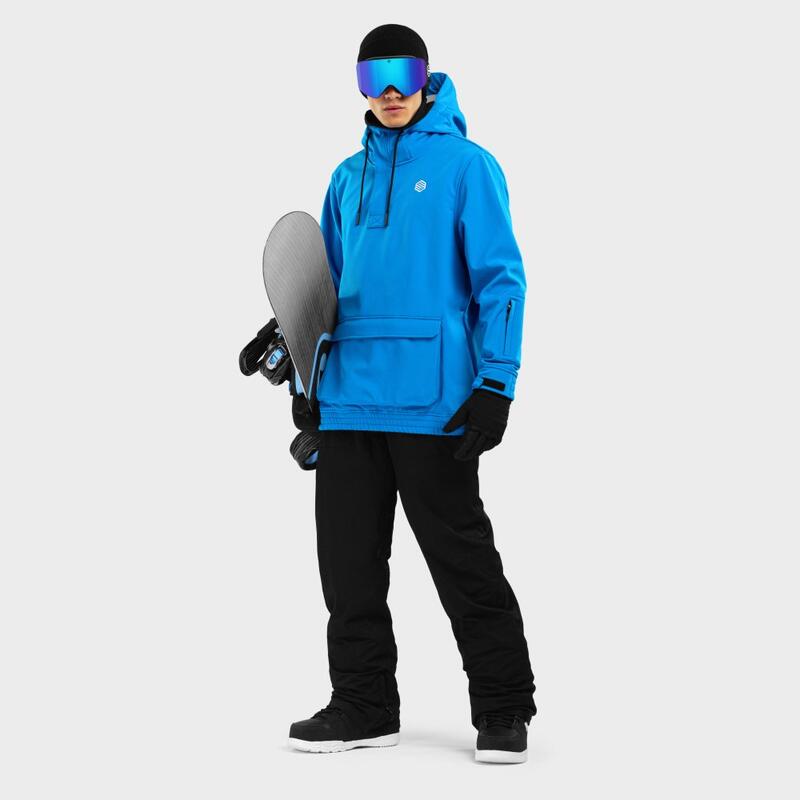 Heren Wintersport snowboardjas W3 Ollie SIROKO Blauw