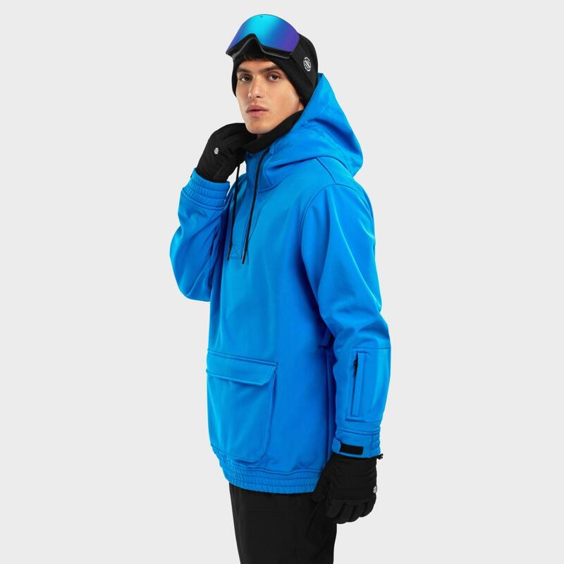  OHOHAI Chaqueta de ciclismo de invierno, para hombre, térmica,  ultra suave, para clima frío, reflectante, para bicicleta, azul-gris, XXL :  Ropa, Zapatos y Joyería