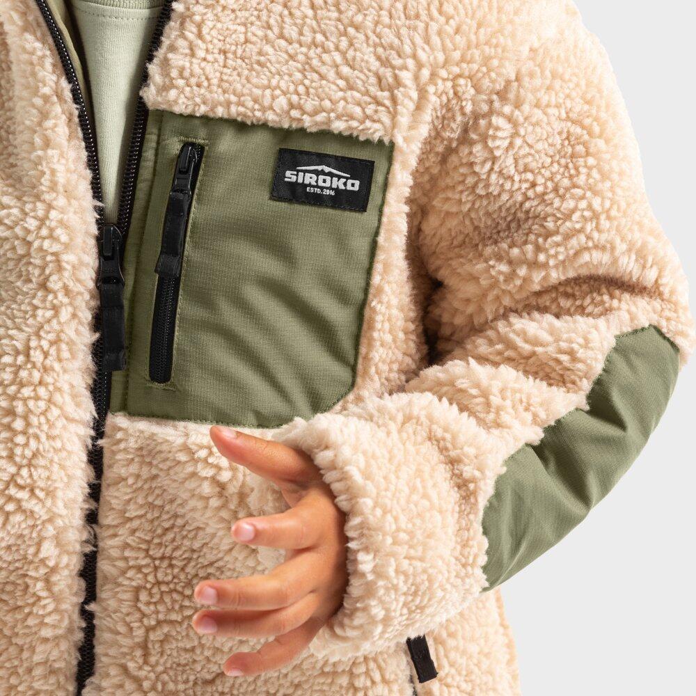 Veste sherpa garcon Lifestyle Enfants Spirit Beige SIROKO Decathlon