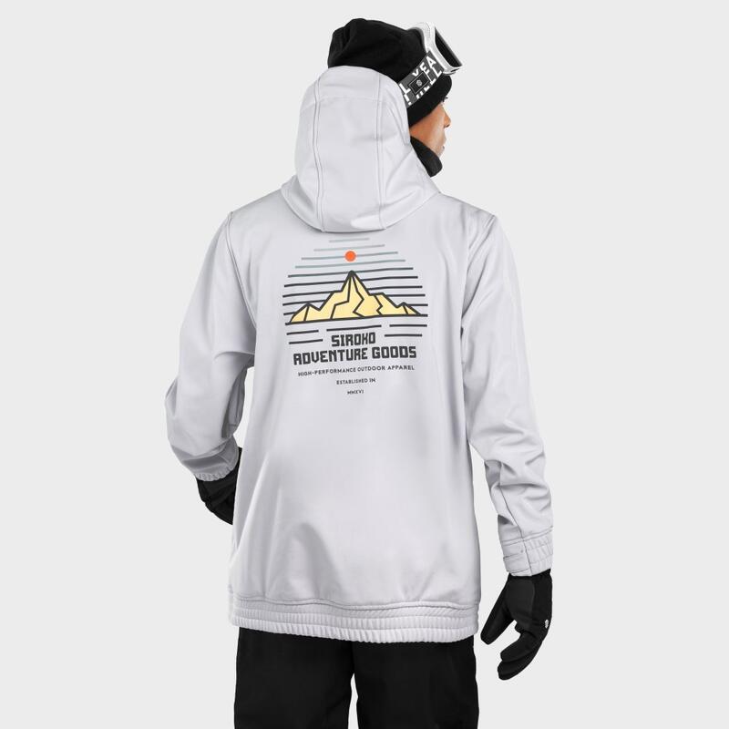 Casaco de snowboard para homem Desportos de inverno W3 Lhotse SIROKO Cinzento