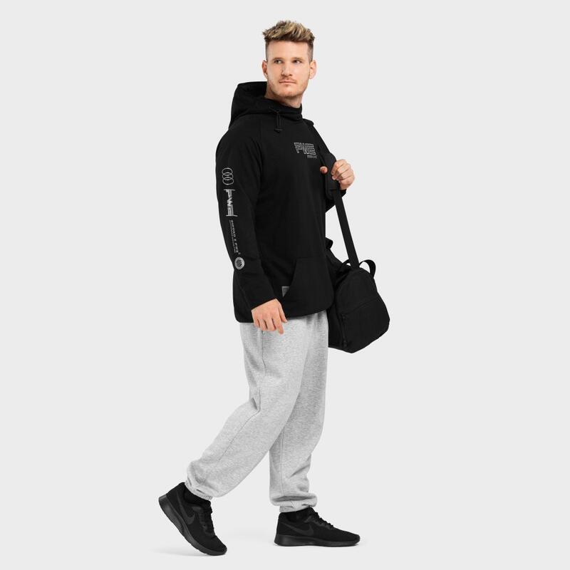 Heren Fitness hoodie PWE Inspire SIROKO Zwart