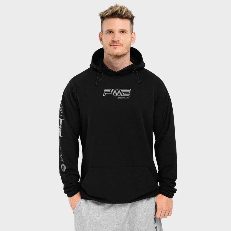 Heren Fitness hoodie PWE Inspire SIROKO Zwart