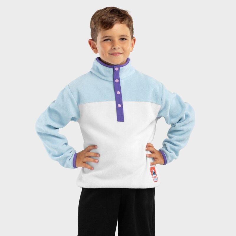 Camisola polar grossa para rapaz Desportos de inverno Crianças Charm Azul