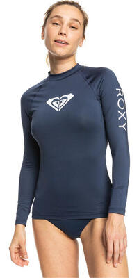 Langärmliger rashguard whole hearted blau dames