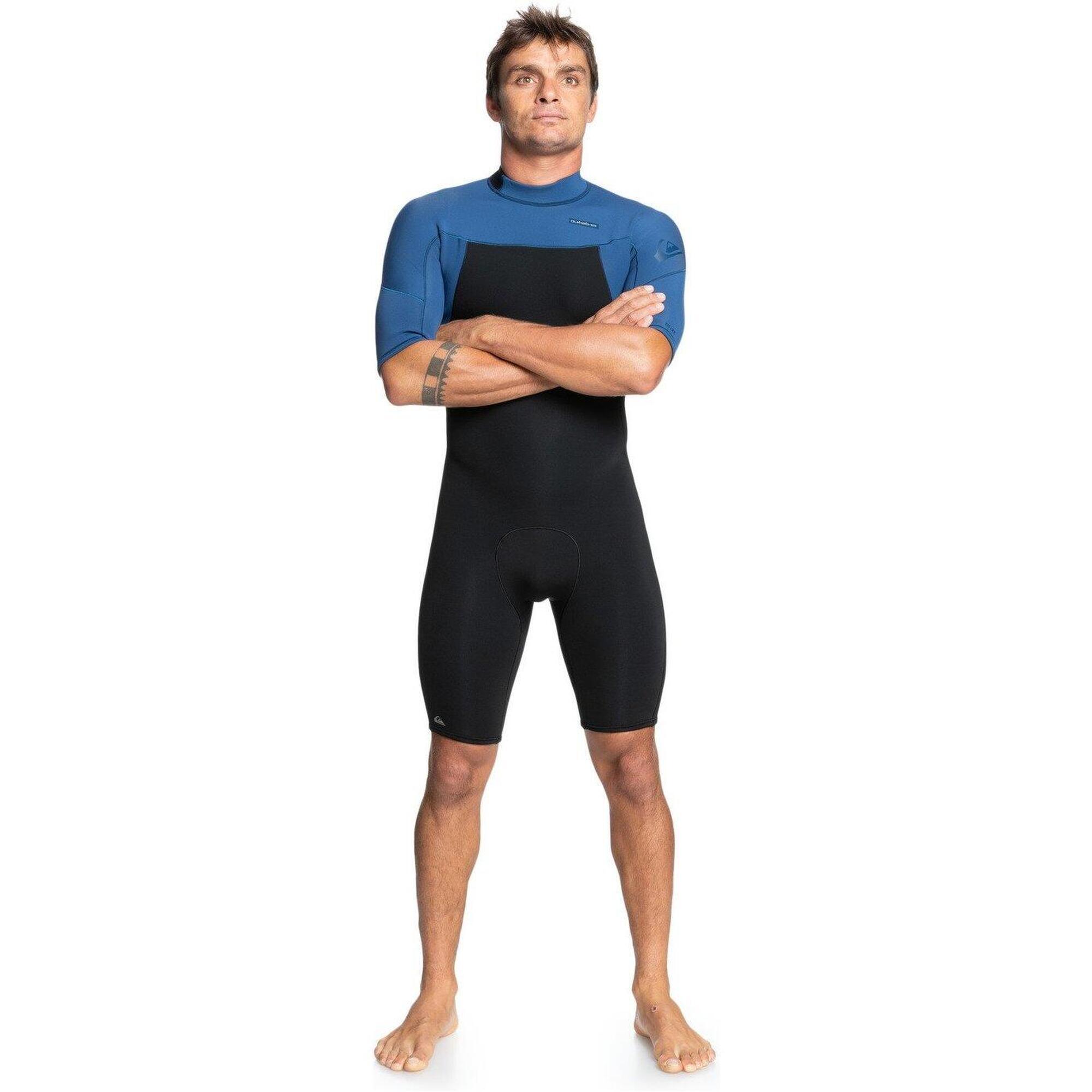 Quiksilver - Hommes Everyday Sessions 2mm Gbs Back Zip Shorty Combinaison Néoprène - / Insig - Shorty De Glisse - Bleu|noir - 38 S - Decathlon