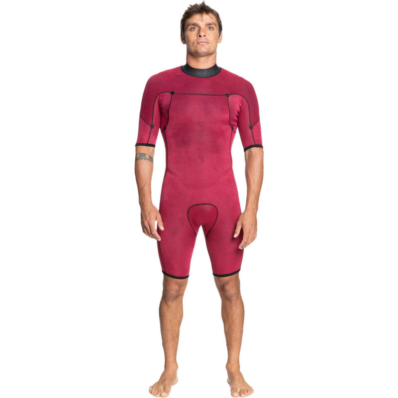 Costum pentru sporturile acvatice adulți Everyday Sessions 2/2 mm Negru