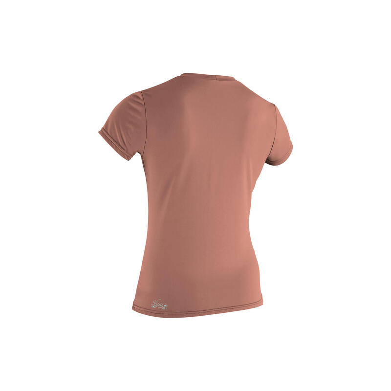 O'neill Donna Basic Skins T-shirt A Manica Corta Per Eritema Solare - Pompelmo