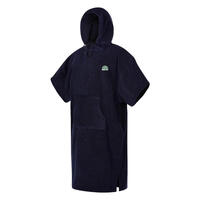 Serviette Poncho en velours bleu Adulte