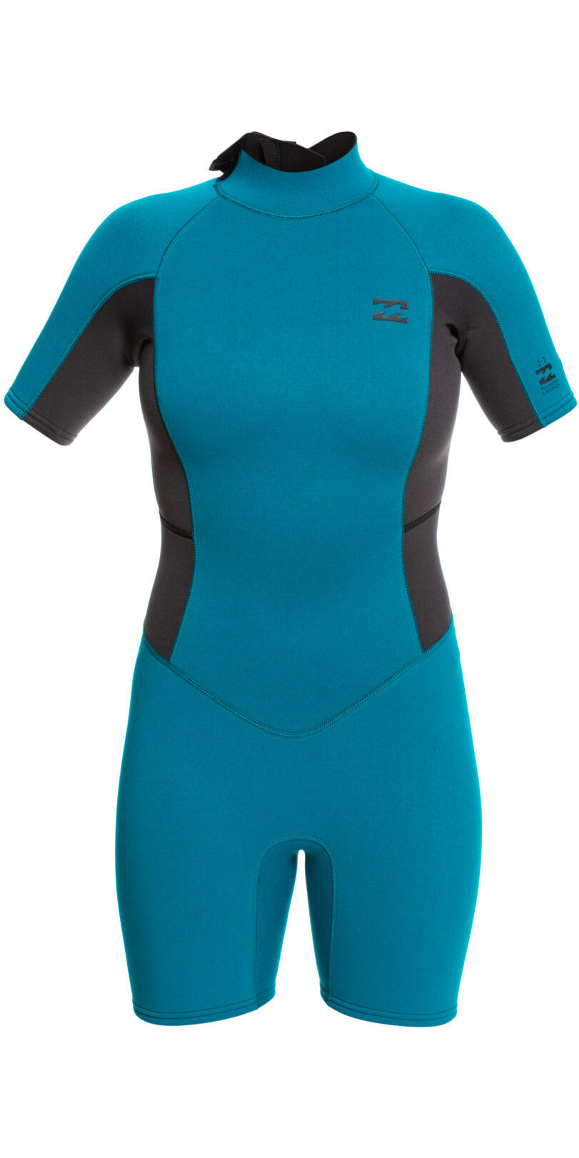 BILLABONG Da Donna Launch 2mm Back Zip Shorty Muta - Pacific