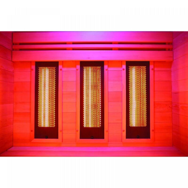Sauna infrarouge / cabine infrarouge pour 3 personnes - Holl's PureWave 3