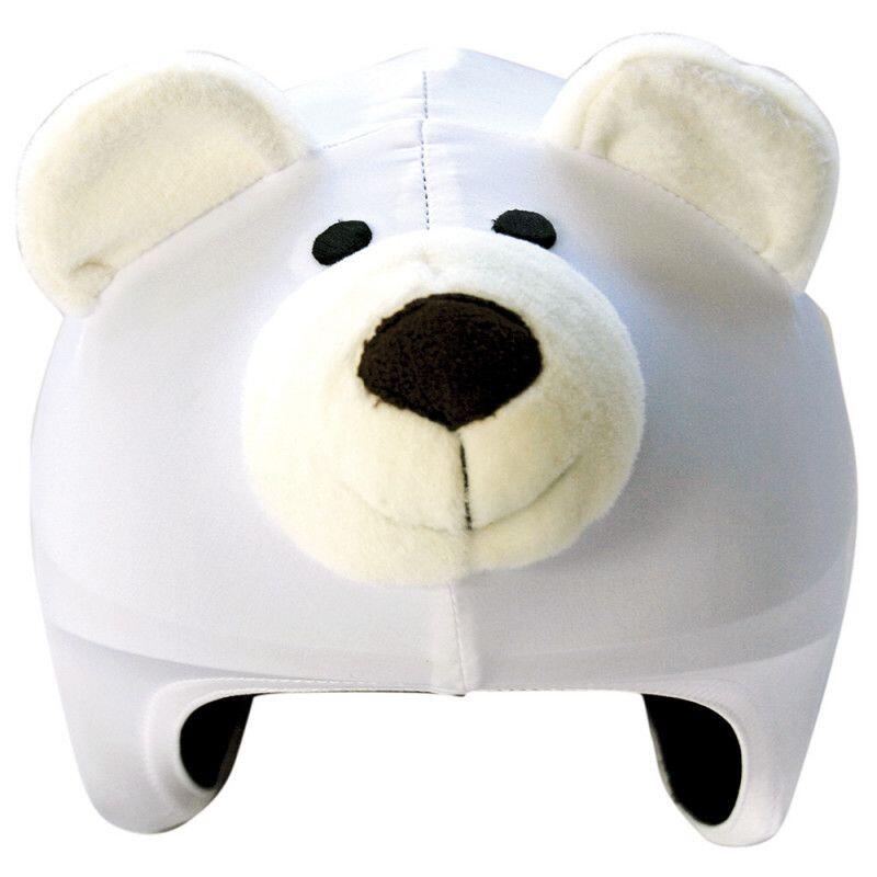 Housse de casque fantaisie - Coolcasc - Ours polaire blanc - Taille unique