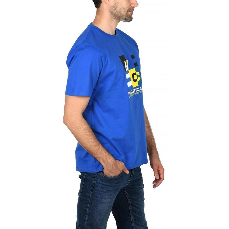 St Vincent T-Shirt férfi rövid ujjú póló - kék
