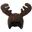 Housse de casque fantaisie - Coolcasc - Renne marron - Taille unique