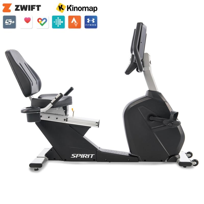 Spirit Fitness CR800ENT ligfiets hometrainer met entertainment console